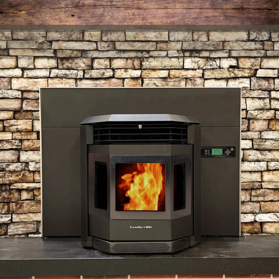 fireplace with pellet stove - Can you burn pellets in a regular fireplace