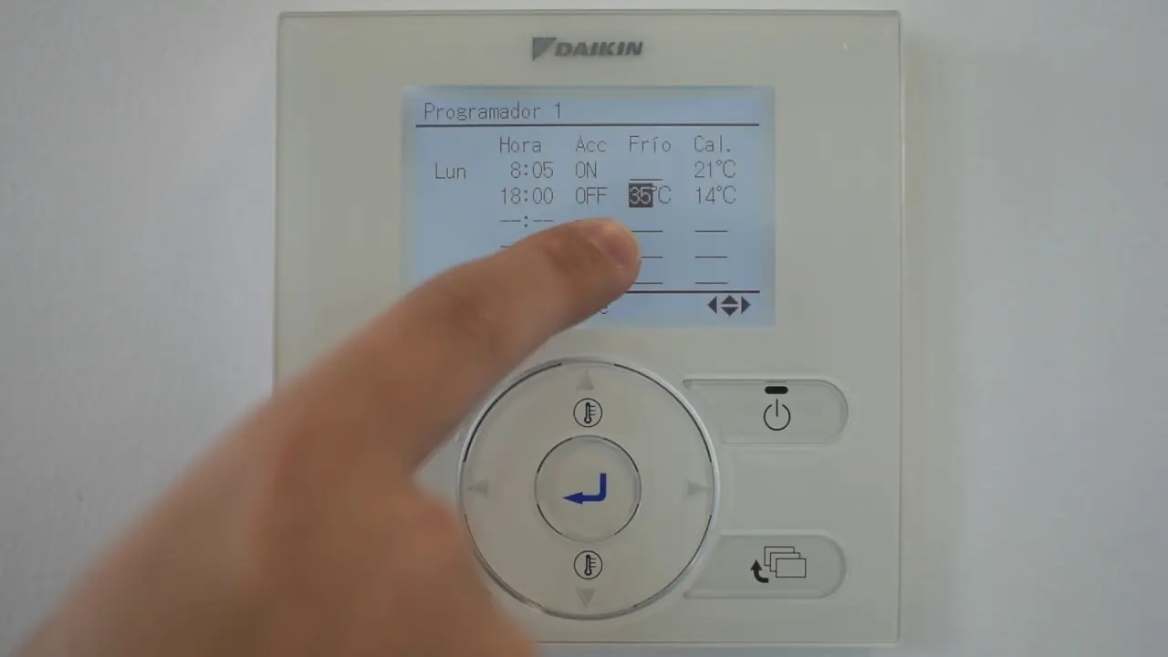 cambiar la hora en mi daikin aerotermia - Cómo cambiar la hora en aire acondicionado Daikin