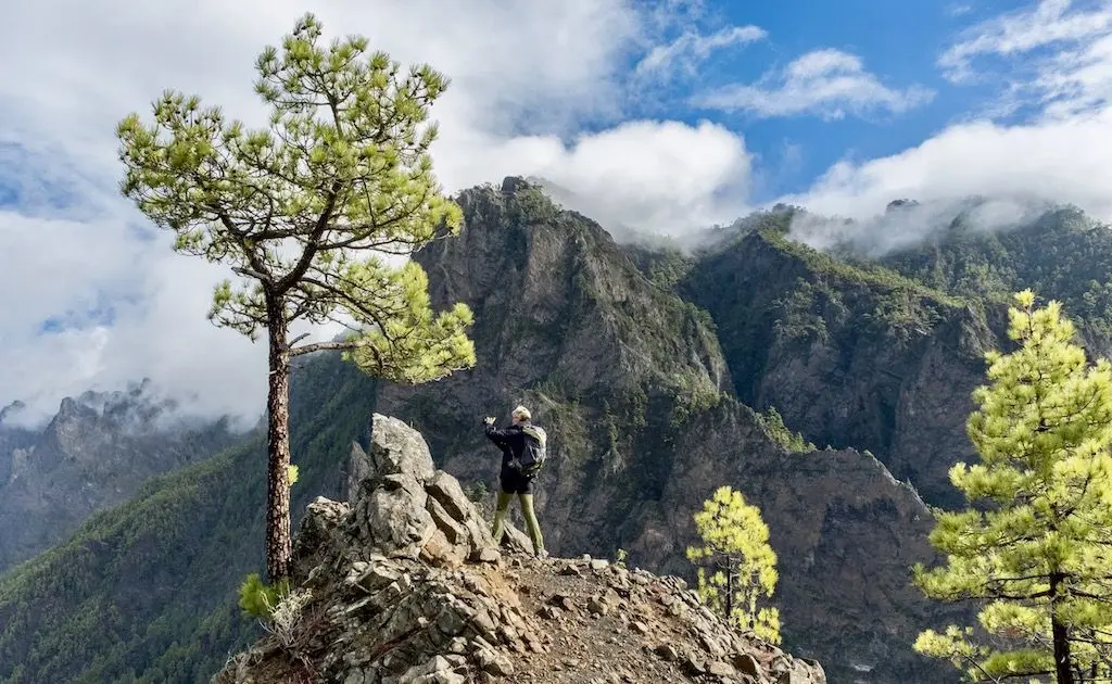 ruta caldera de taburiente - Cómo llegar a la cascada de colores en La Palma