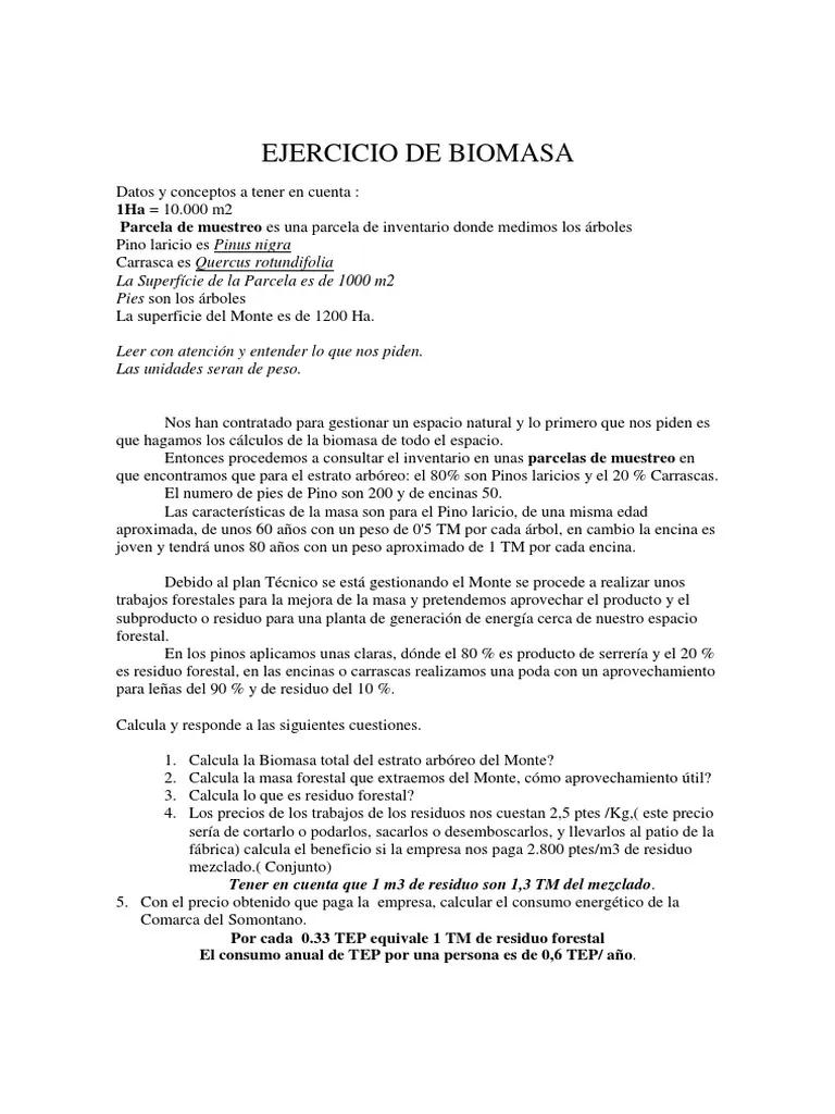 biomasa ejercicio tiempo de renovacion - Cómo se calcula la tasa de renovación de un ecosistema