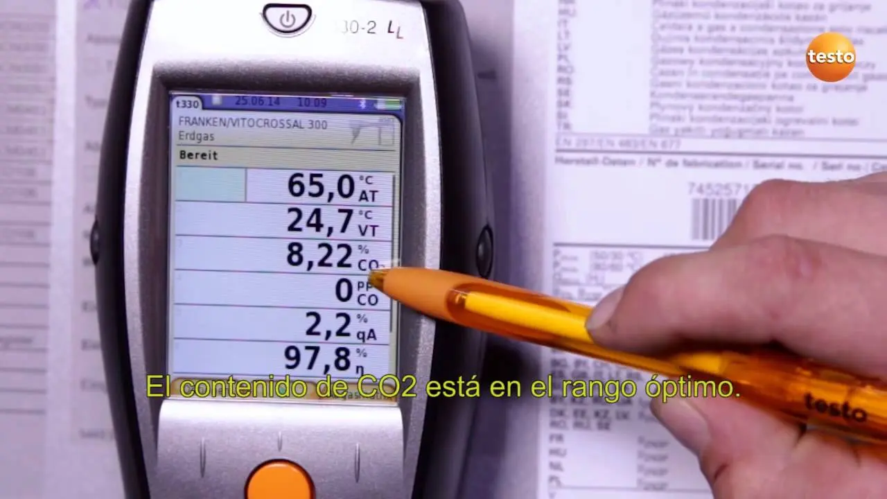 análisis de gases de combustión en calderas - Cómo se miden los gases de combustión