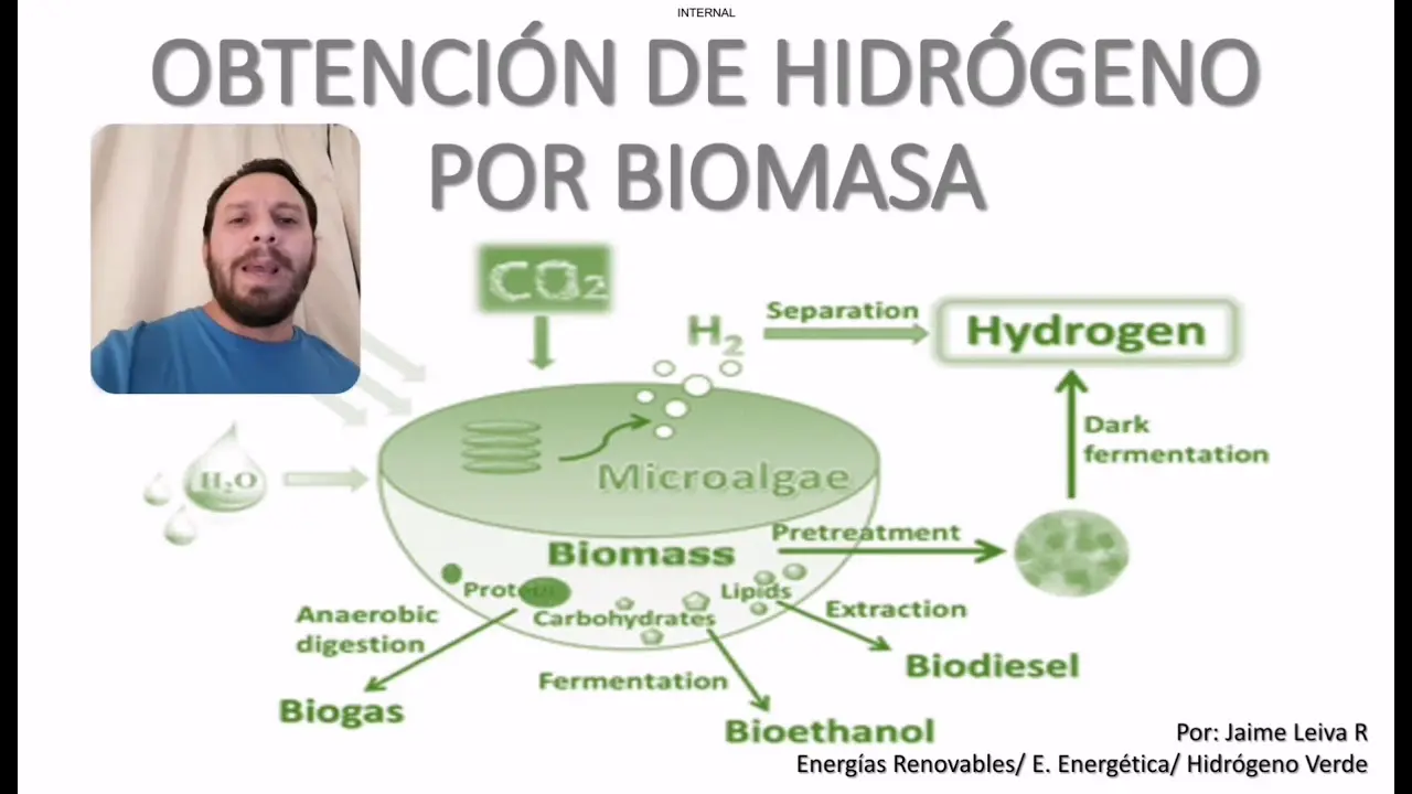 obtencion hidrogeno biomasa - Cómo se obtiene el Bio hidrógeno