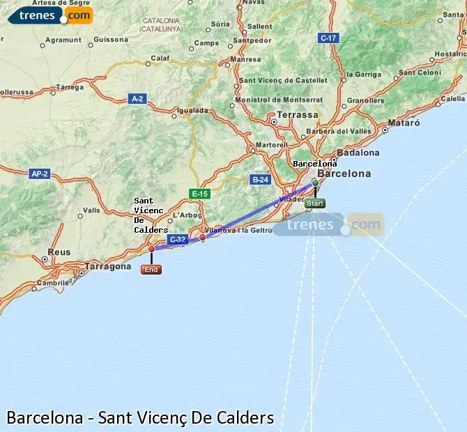 tren barcelona sant vicenç de calders paradas - Cuántas paradas tiene la R1