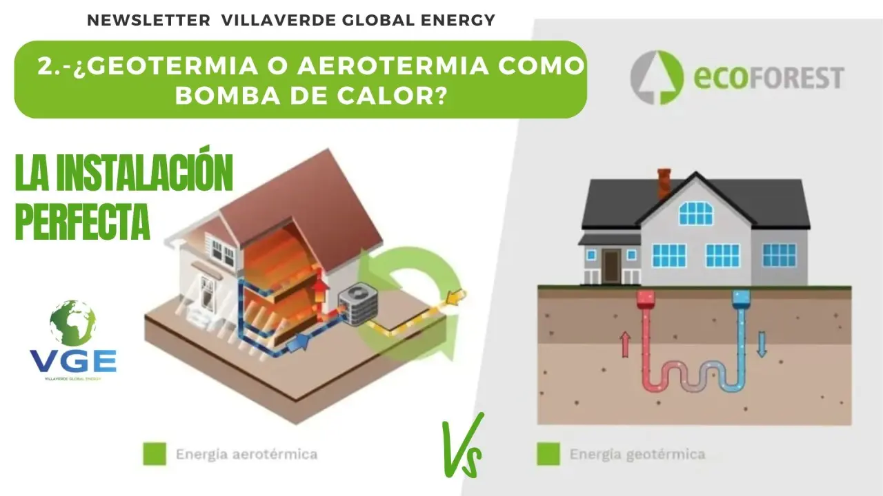 aerotermia frente a geotermia - Dónde es mejor colocar la aerotermia