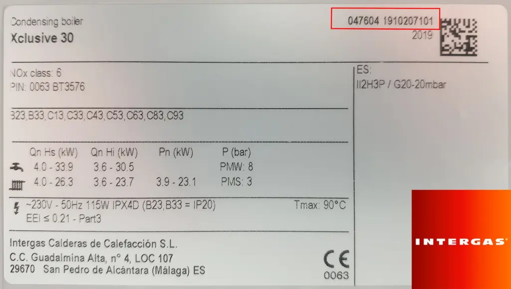 numero de serie caldera vaillant - Dónde está el número de serie de Vaillant Gateway