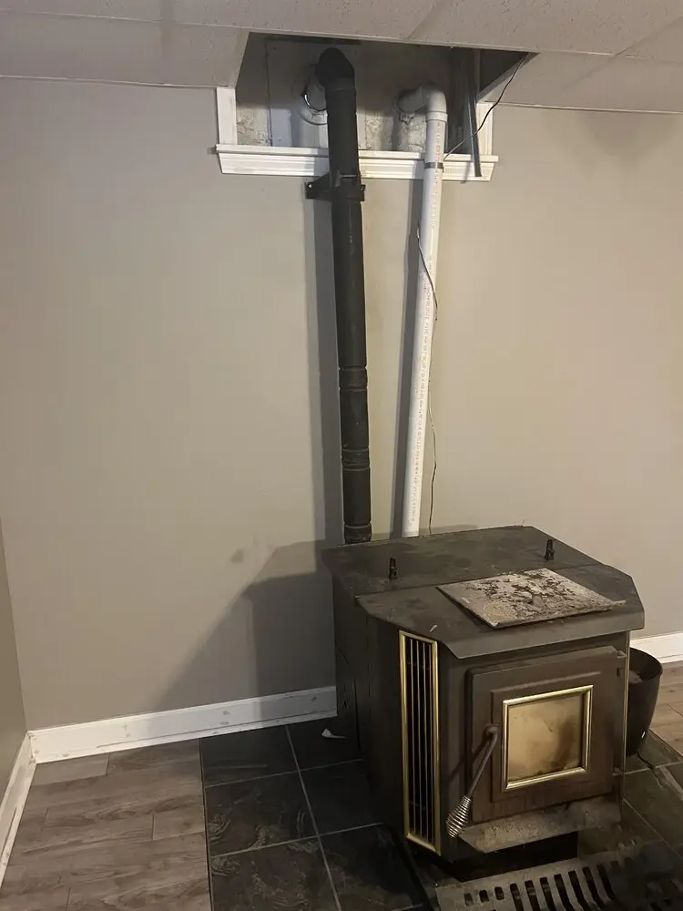 basement pellet stove venting - How to vent a pellet stove from a basement