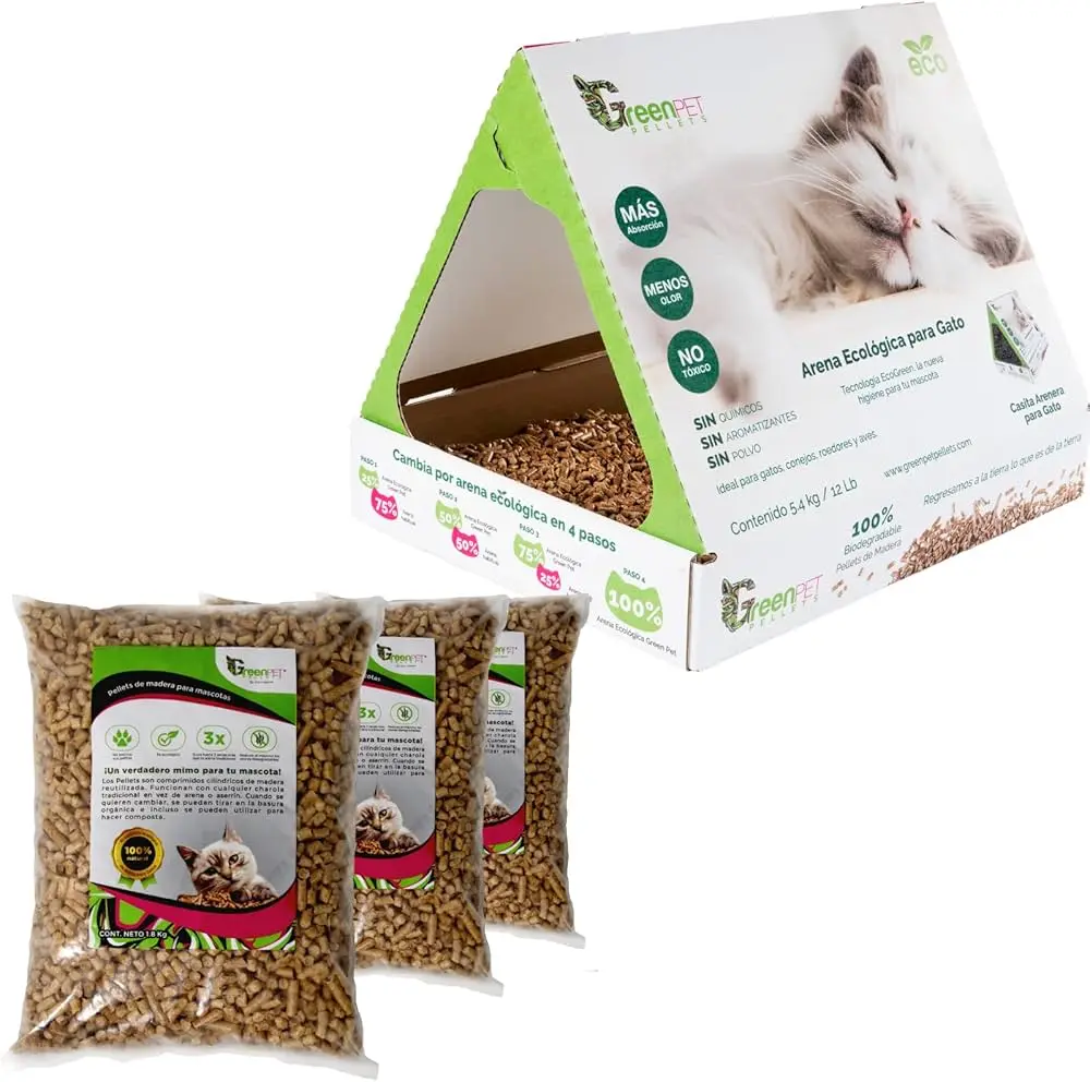 arena gatos pellet biodegradable - Qué arena para gato se puede tirar por el WC