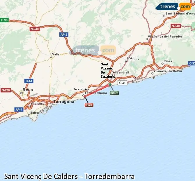 tren de sant vicenç de calders a torredembarra - Qué incluye el transcantabrico