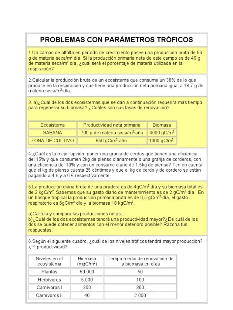 biomasa ejercicio tiempo de renovacion - Que se define como el tiempo medio que haria falta para renovar por completo la biomasa de un nivel Trofico