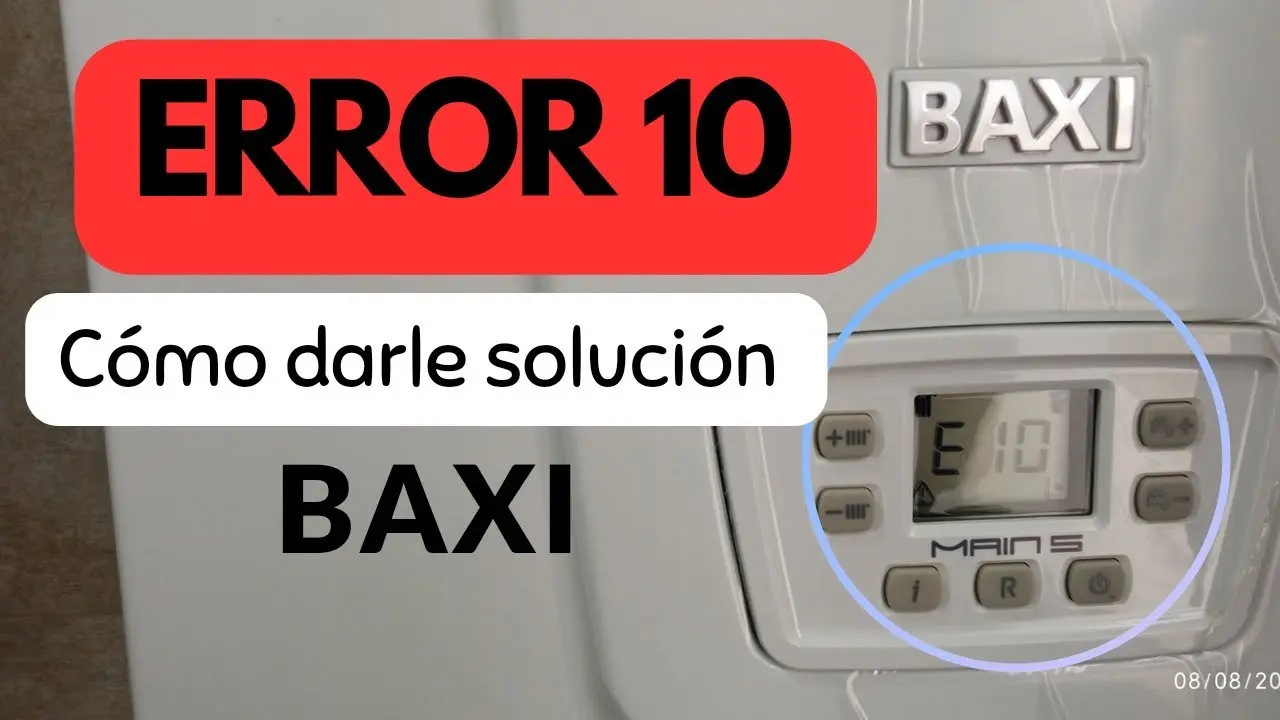 calderas baxi errores - Qué significa E03 en la caldera Baxi