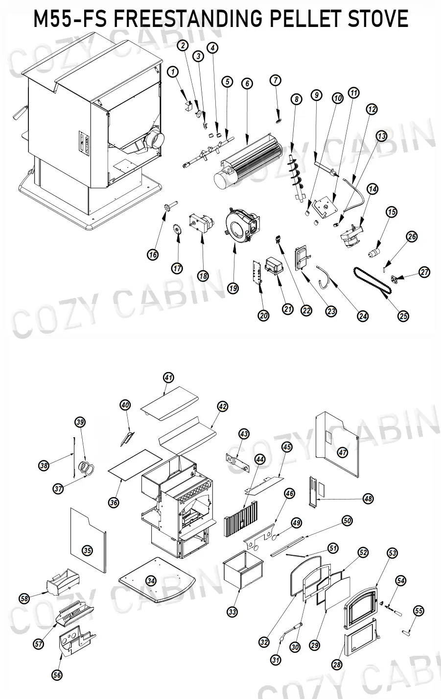 pellet burner parts - What causes pellets to pile up in a pellet stove