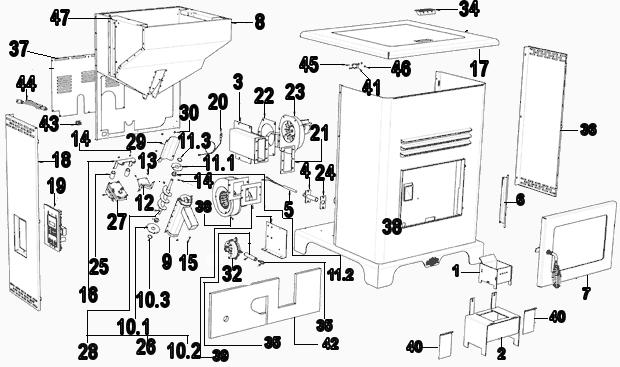 ashley pellet stove parts - Where is the model number on Ashley pellet stove